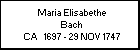 Maria Elisabethe Bach