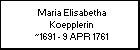Maria Elisabetha Koepplerin